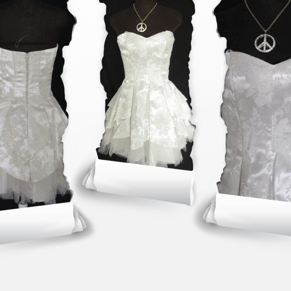 💲Sale💲❤️Fancy Brocade Strapless Dress❤️ - Picture 2 of 6